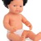 Anatomically Correct 15" Baby Doll, Caucasian Boy, Curly Black Hair (Polybag)